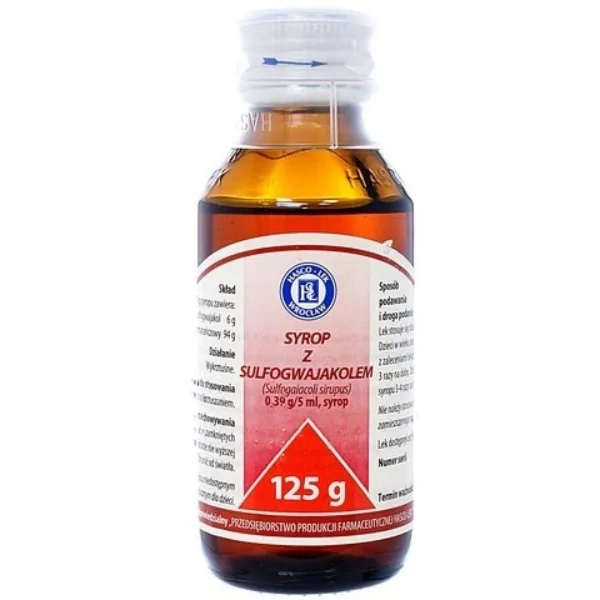 Syrop z sulfogwajakolem 0,39 g/ 5 ml, 125 g