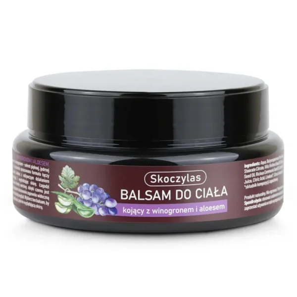 Skoczylas, kojący balsam do ciała z winogronem i aloesem, 200 ml