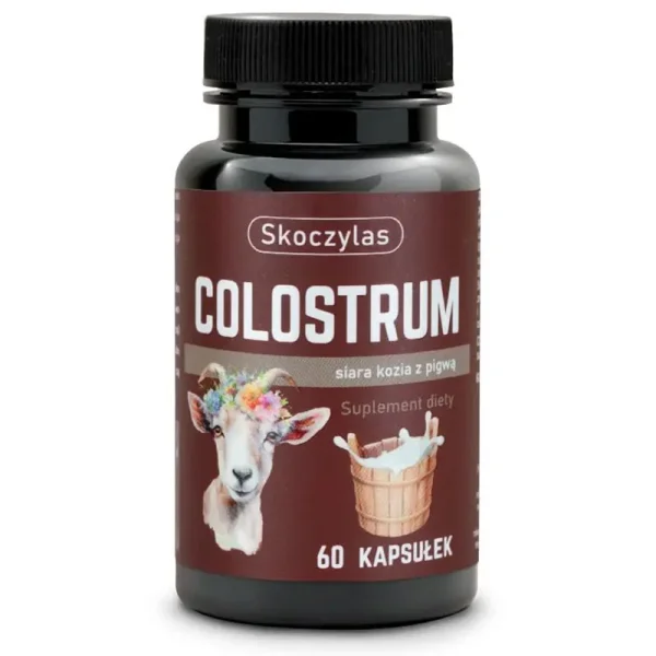 Skoczylas Colostrum, siara kozia z pigwą, 60 kapsułek