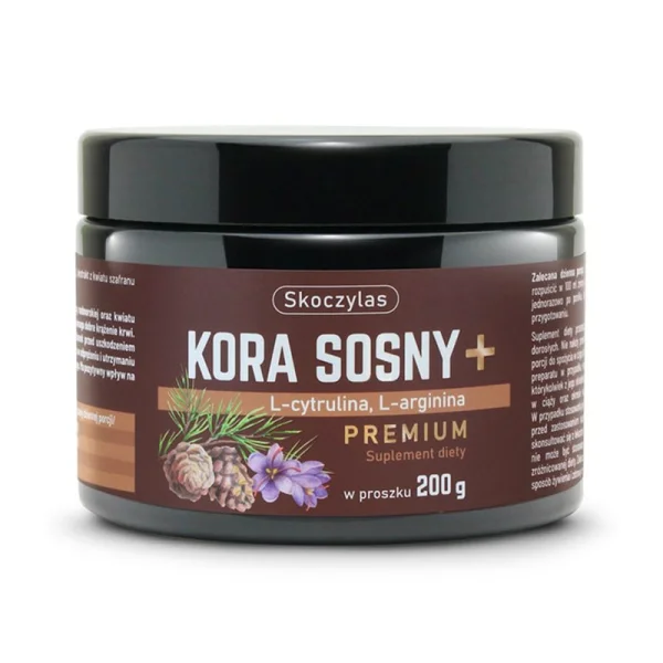Skoczylas Kora Sosny Premium, L-cytrulina, L-arginina, proszek, 200 g