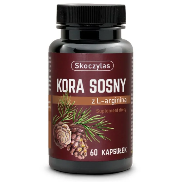 Skoczylas Kora Sosny z Argininą, 60 kapsułek