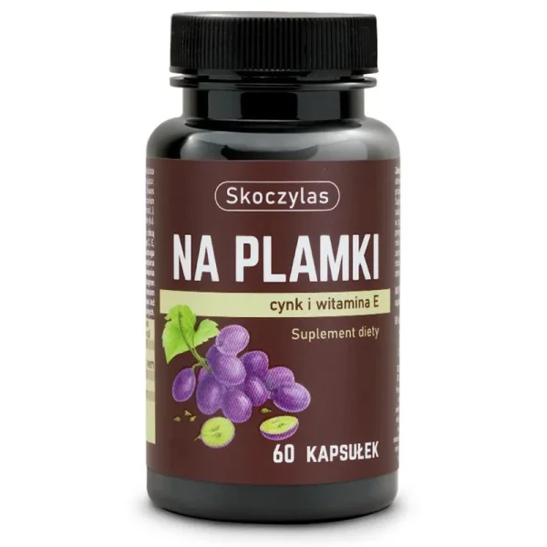 Skoczylas Na Plamki, cynk, beta karoten, witamina E, 60 kapsułek
