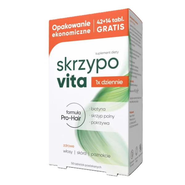 Skrzypovita 1 x dziennie, 56 tabletkek powlekanych