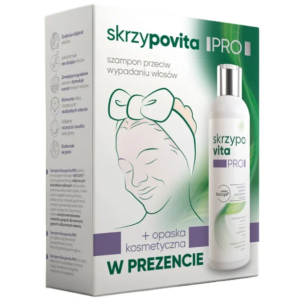 Skrzypovita Pro, szampon, 200 ml + opaska do włosów, 1 sztuka