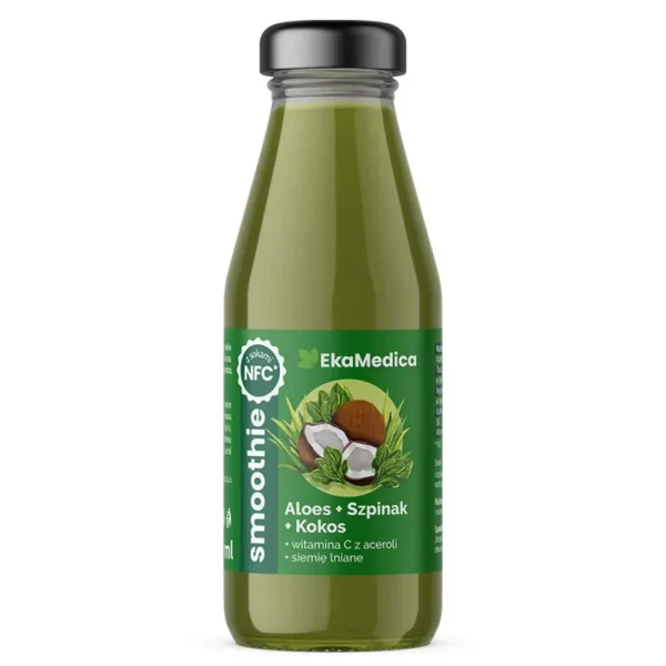EkaMedica, smoothie, aloes-kokos-szpinak, 250 ml