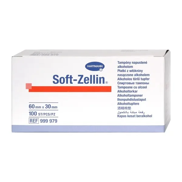 Soft- Zellin, Kompresy do dezynfekcji, 100 szt.