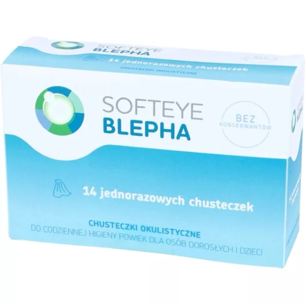 Softeye Blepha, Chusteczki okulistyczne, 14 sztuk