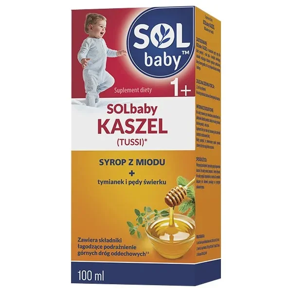 Solbaby Kaszel (Tussi), syrop dla dzieci powyżej 1 roku życia, 100 ml