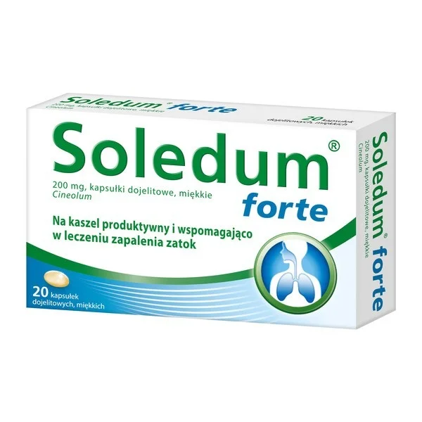 Soledum forte 200 mg, 20 kapsułek dojelitowych