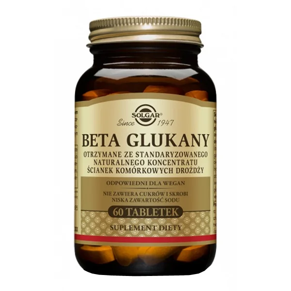 Solgar Beta Glukany, 60 tabletek