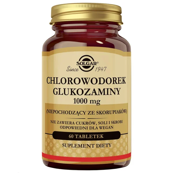 Solgar Chlorowodorek glukozaminy, 60 tabletek