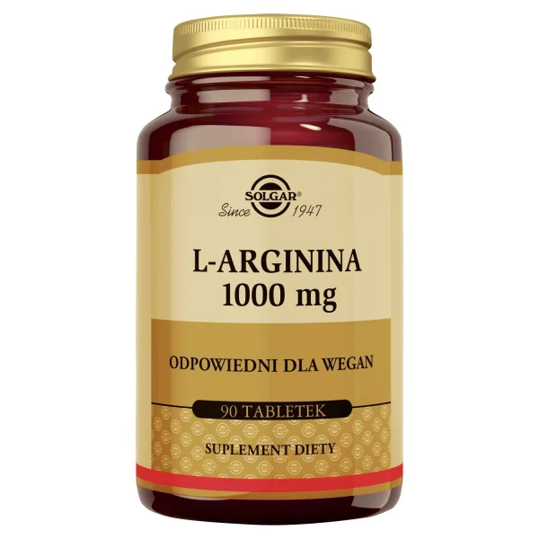 Solgar L-Arginina 1000 mg, 90 tabletek