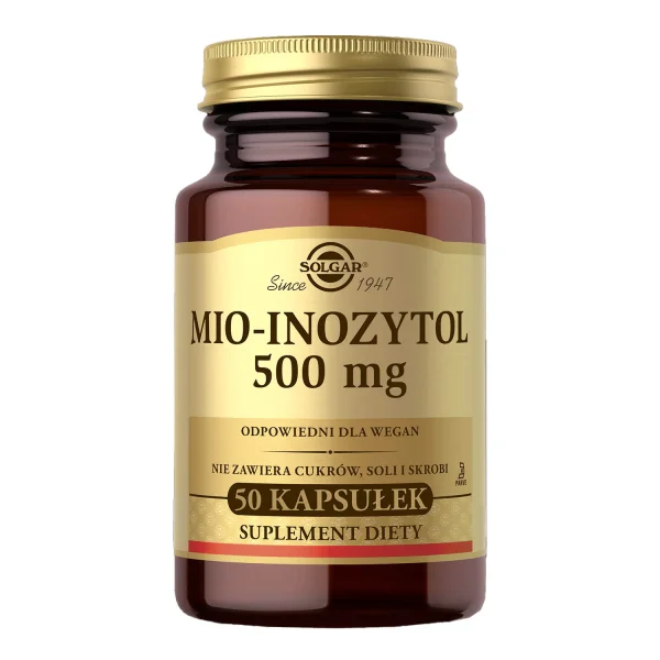 Solgar Mio-Inozytol 500 mg, 50 kapsułek