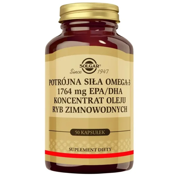 Solgar Potrójna Siła Omega-3 EPA/DHA, 50 kapsułek