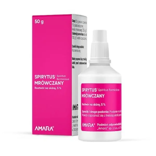 Spirytus mrówczany 5%, roztwór na skórę, 50 g