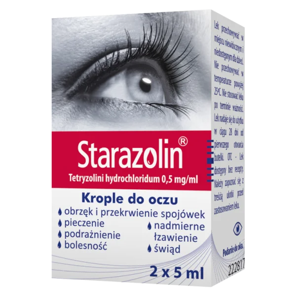 Starazolin 0,5 mg/ml, krople do oczu, 2x5 ml