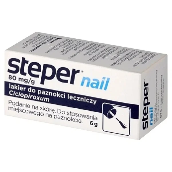 Steper Nail 80 mg/g, lakier do paznokci leczniczy, 6 g