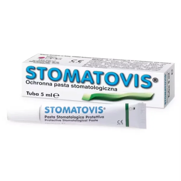 Stomatovis, ochronna pasta stomatologiczna na afty, 5 ml
