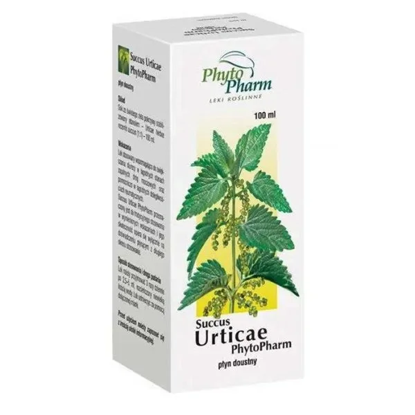 Succus Urticae Phytopharm 2,425 g/ 2,5 ml, sok z pokrzywy, płyn doustny, 100 ml