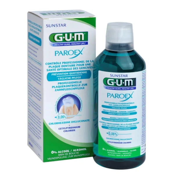 Sunstar Gum Paroex, płukanka antyseptyczna 0,06 % CHX, 500 ml