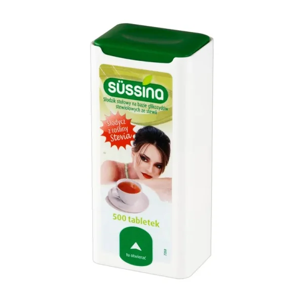 Sussina Stevia,  słodzik, 500 tabletek