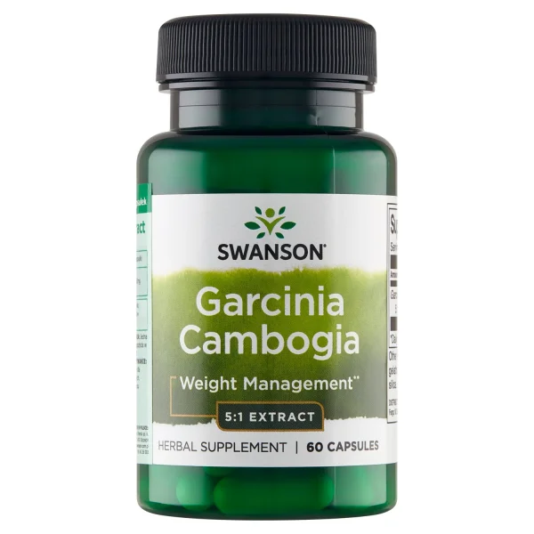 Swanson Garcinia Cambogia extract, tamaryndowiec malabarski, 60 kapsułek