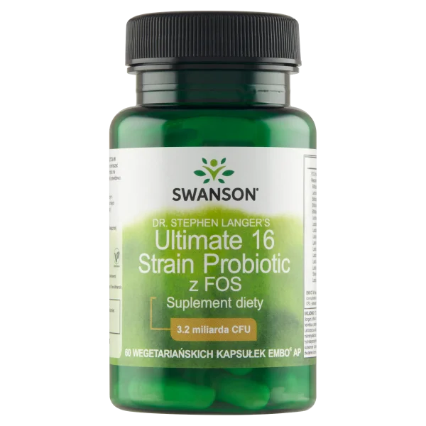 Swanson Ultimate 16 Strain Probiotic, 60 kapsułek