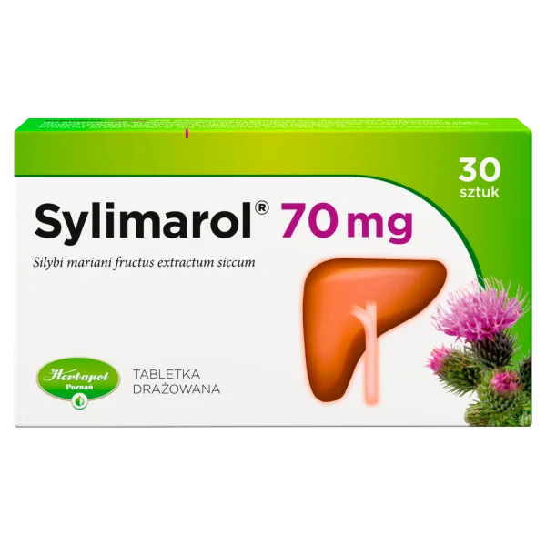 Sylimarol 70 mg, 30 tabletek drażowanych