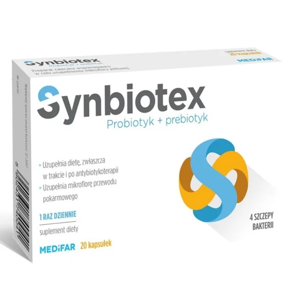 Medifar Synbiotex, 20 kapsułek