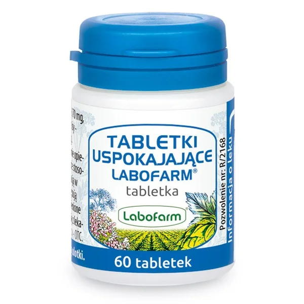 Tabletki uspokajające Labofarm 170 mg + 50 mg + 50 mg + 50 mg, 60 tabletek