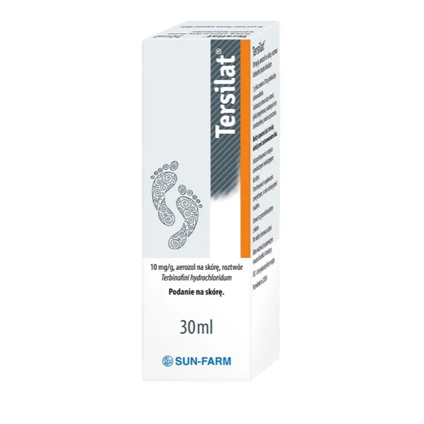 Tersilat 10 mg/g, aerozol na skórę, roztwór 30 ml