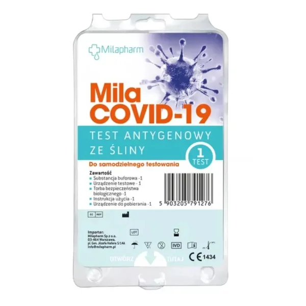 MilaCovid-19, szybki test antygenowy ze śliny, 1 sztuka