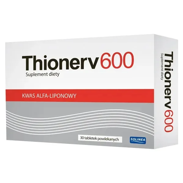 Thionerv 600 mg, 30 tabletek powlekanych
