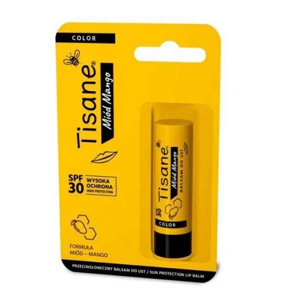 Tisane Color, balsam do ust SPF 30, Miód Mango, 5,1 g