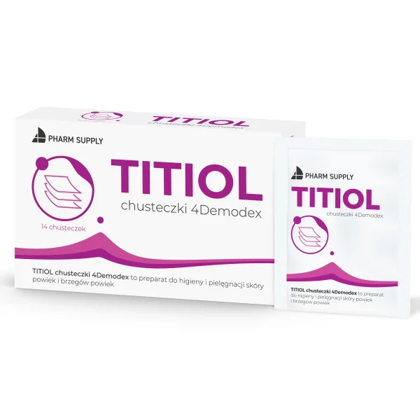 Titiol 4Demodex, chusteczki, 14 saszetek