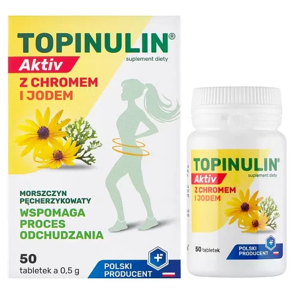 Topinulin Aktiv z chromem i jodem, 50 tabletek