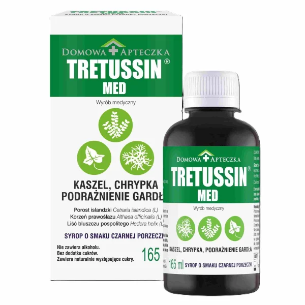 Tretussin Med, syrop, smak czarnej porzeczki, 165 ml