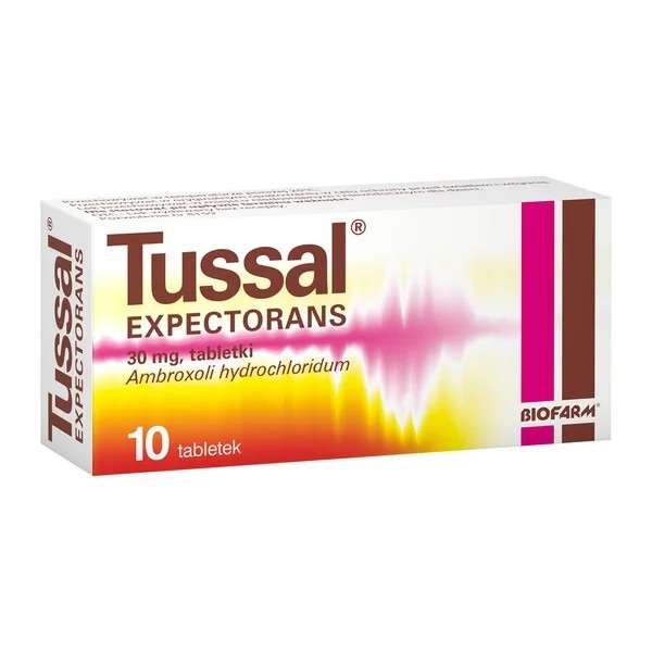 Tussal Expectorans 30 mg, 10 tabletek