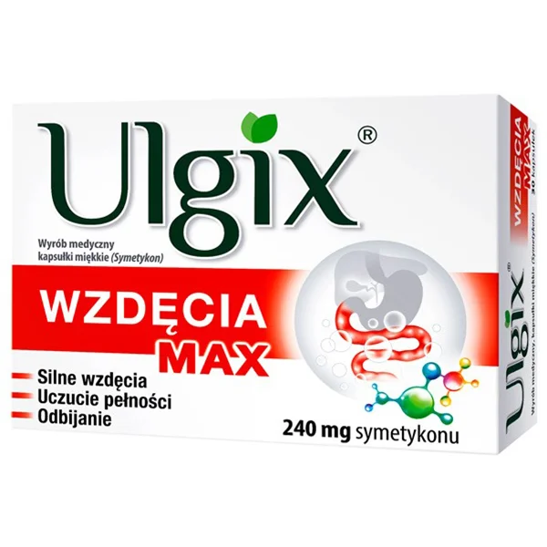 Ulgix Wzdęcia Max 240 mg, 30 kapsułek miękkich