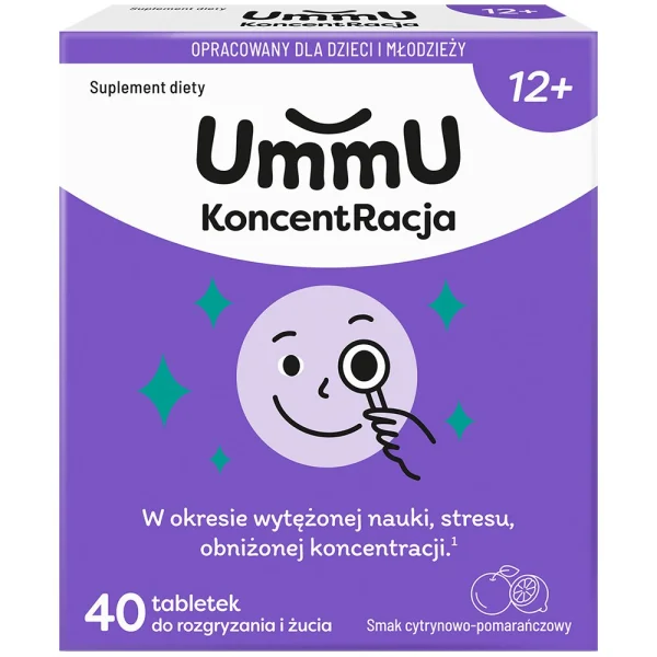 UmmU KoncentRacja, dla dzieci od 12 lat, 40 tabletek