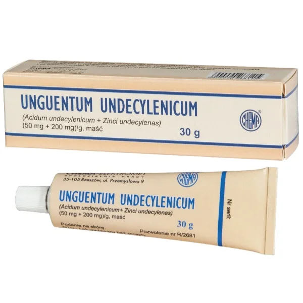 Unguentum Undecylenicum (50 mg + 200 mg)/g, maść, 30 g