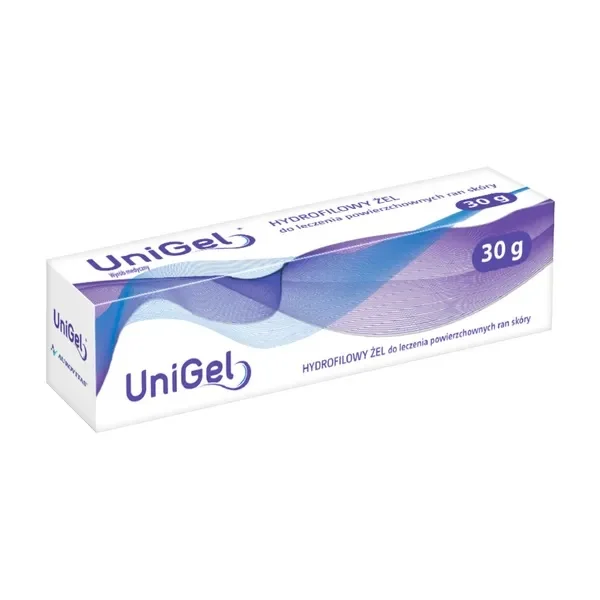 UniGel, hydrofilowy żel do leczenia powierzchownych ran skóry, 30 g