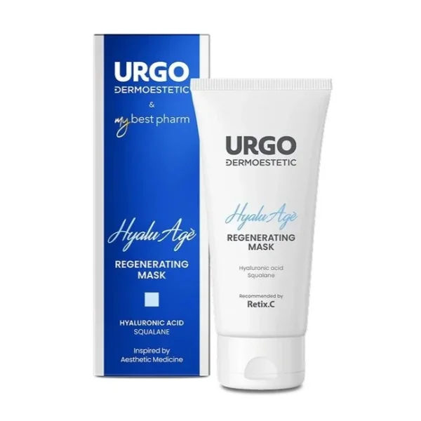 Urgo Dermoestetic Hyalu Age, Regenerująca maska na twarz, szyję i dekolt, 50 ml