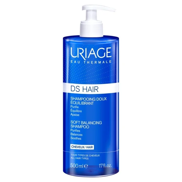 URIAGE DS Hair, szampon delikatny regulujący, 500 ml