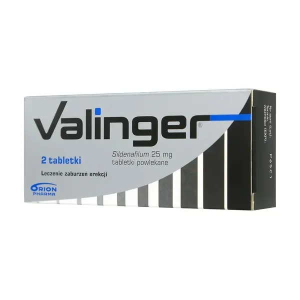 Valinger, 25 mg, 2 tabletki powlekane