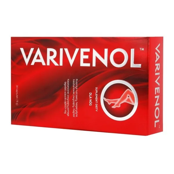 Varivenol, wsparcie krążenia żylnego, 30 kapsułek