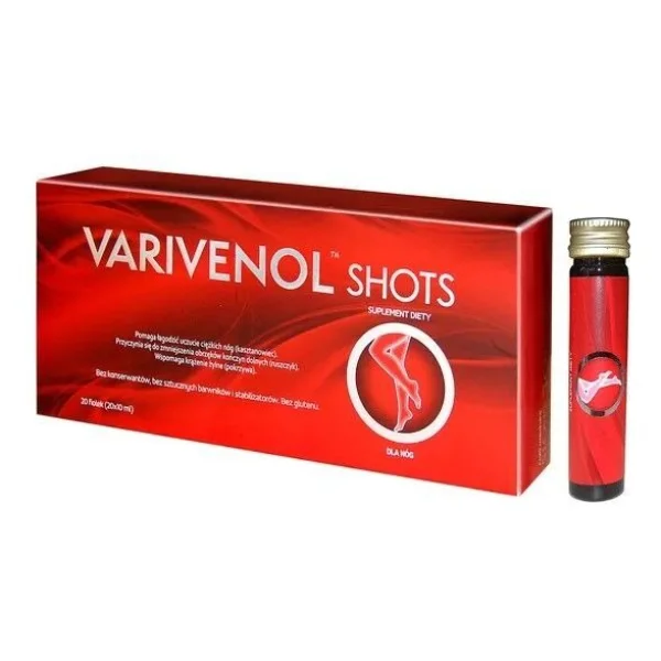 Varivenol Shots, płyn, 10 ml x 20 fiolek