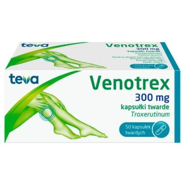 Venotrex 300 mg, 50 kapsułek twardych