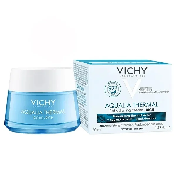 Vichy Aqualia Thermal, bogaty krem nawilżający, 50 ml