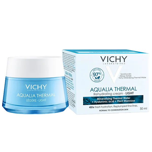 Vichy Aqualia Thermal, lekki krem nawilżający do skóry suchej i normalnej, 50 ml